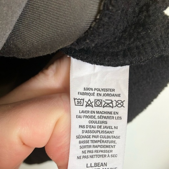 L.L. Bean Charcoal Fleece Pullover - Picture 5 of 6